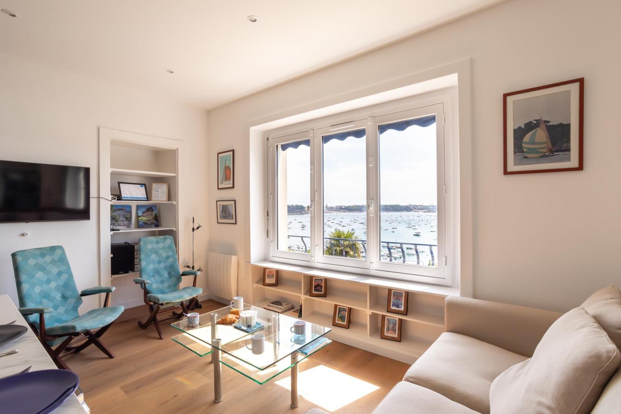 Le Beauvoir 1 - Appt Vue Mer Dinard Bagian luar foto